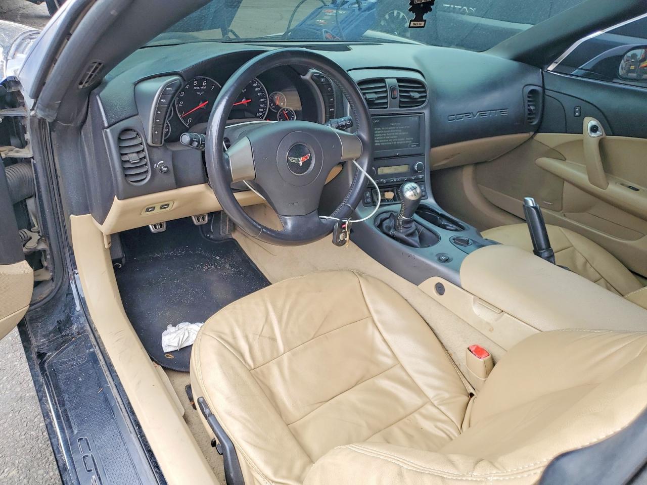 2006 Chevrolet Corvette Black vin: 1G1YY26U565114596