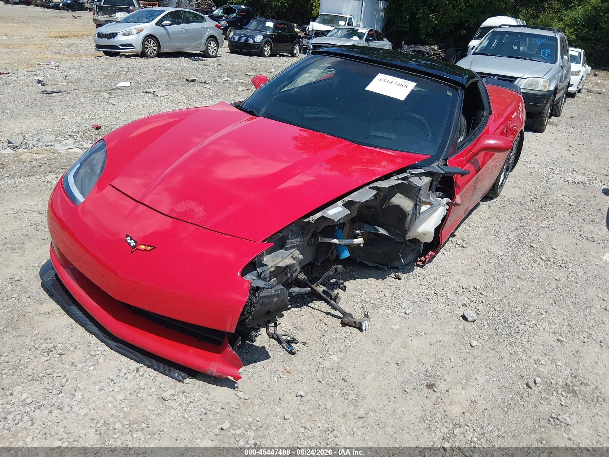2006 Chevrolet Corvette Red vin: 1G1YY26U565121323