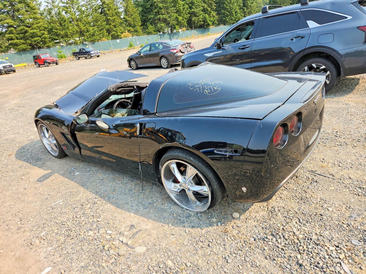 2007 Chevrolet Corvette Black vin: 1G1YY26U575102188