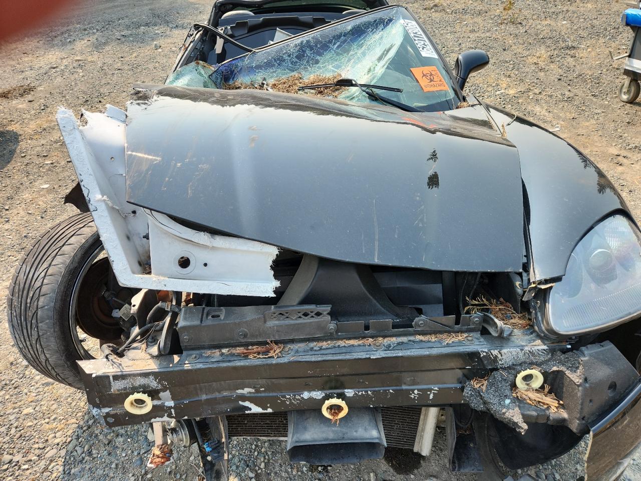 2007 Chevrolet Corvette Black vin: 1G1YY26U575102188 Damage: Grille, Missing, Replacement Required