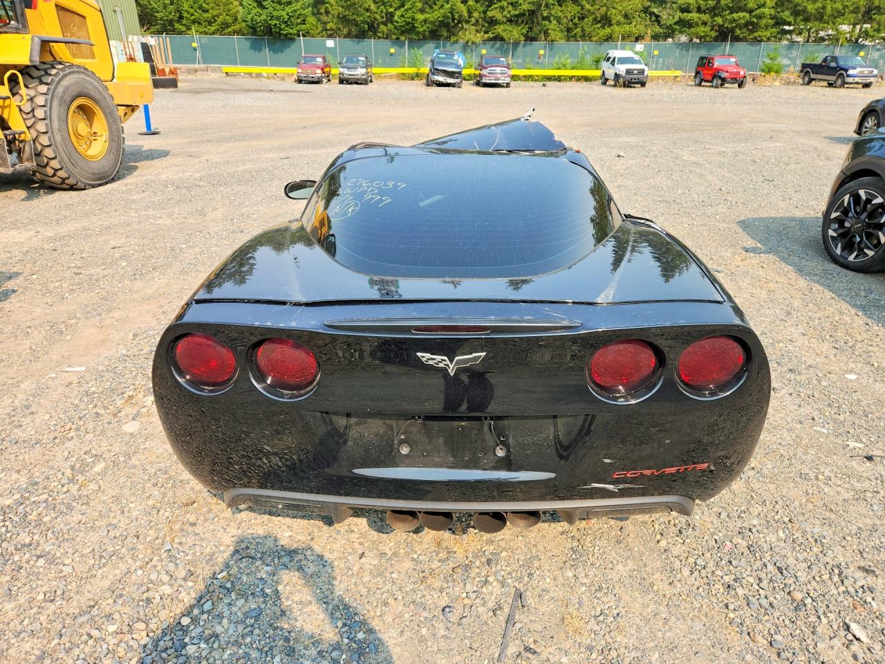 2007 Chevrolet Corvette Black vin: 1G1YY26U575102188