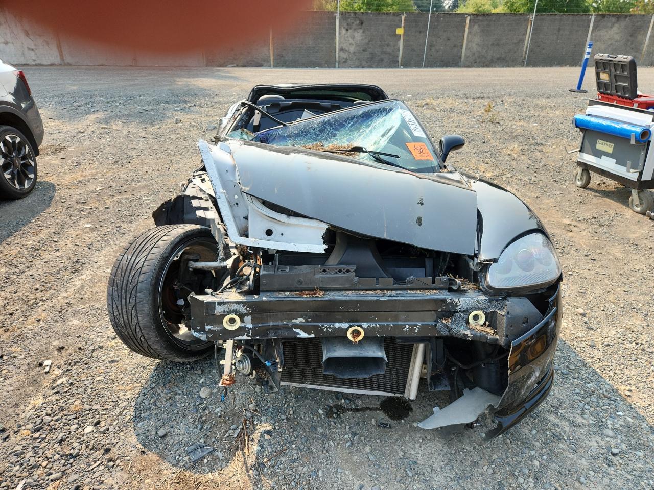 2007 Chevrolet Corvette Black vin: 1G1YY26U575102188 Damage: Right Head Lamp, Missing, Replacement Required