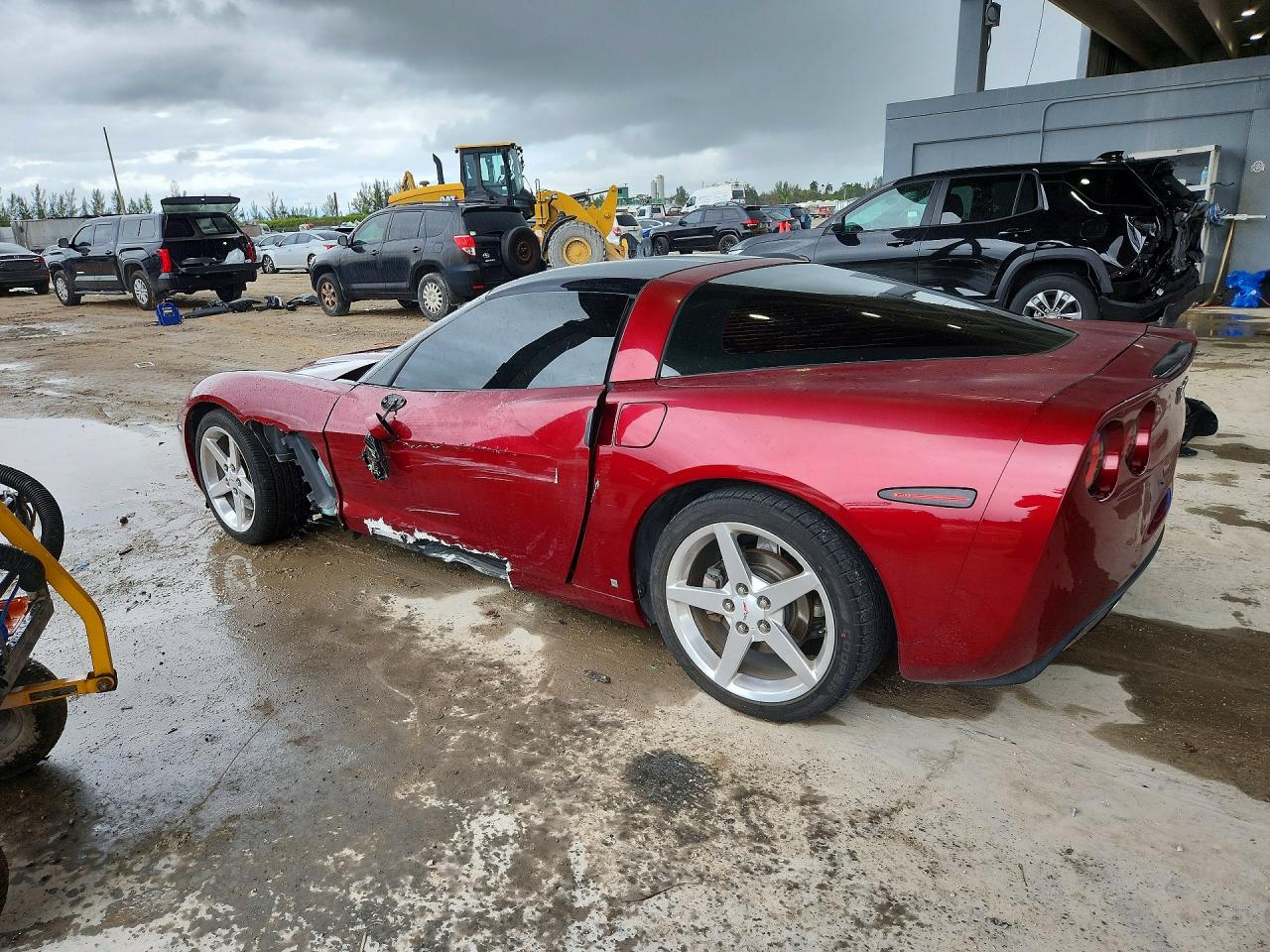 2006 Chevrolet Corvette Бордовый vin: 1G1YY26U665108449