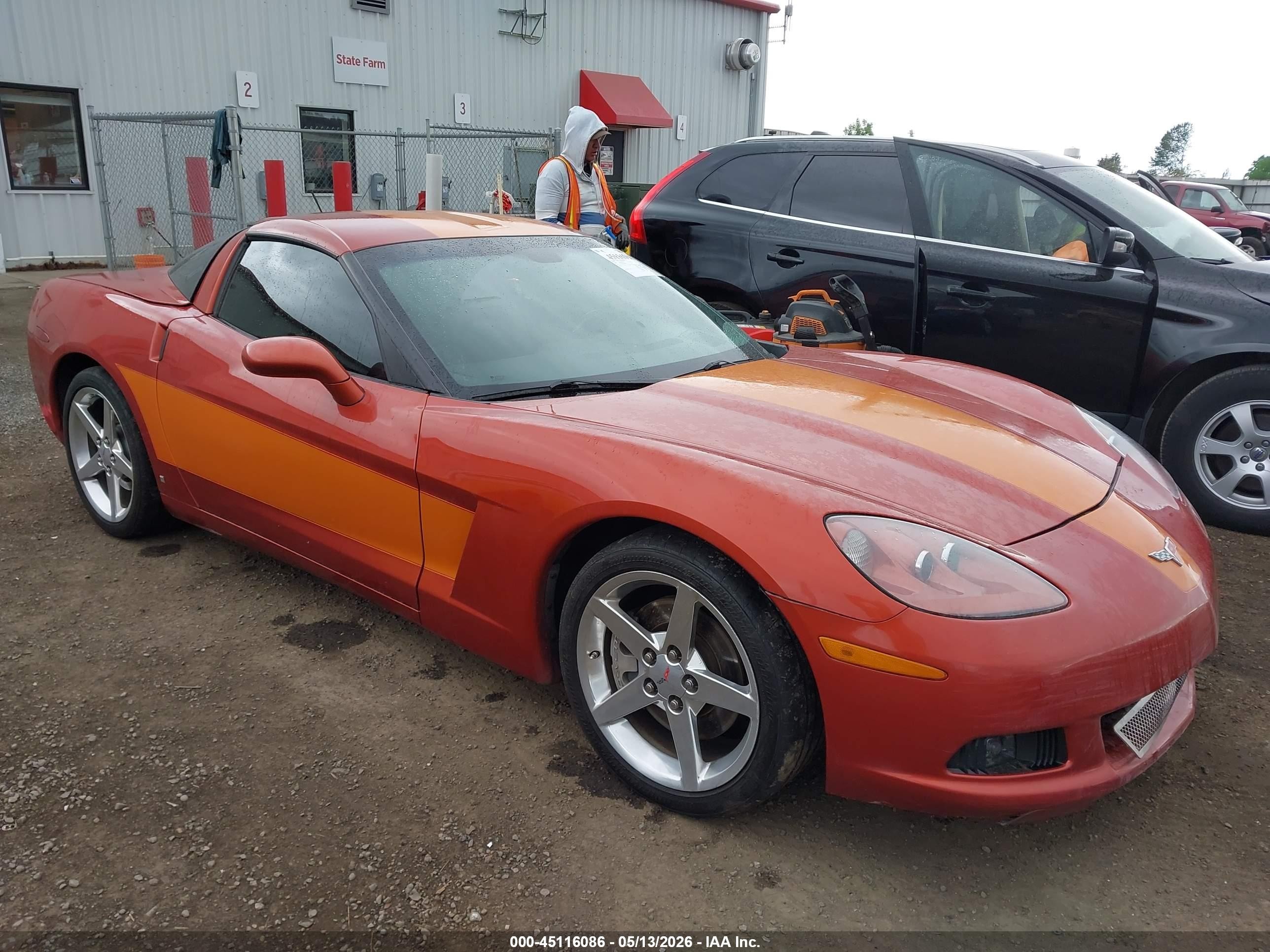 2006 Chevrolet Corvette   Orange vin: 1G1YY26U665116390