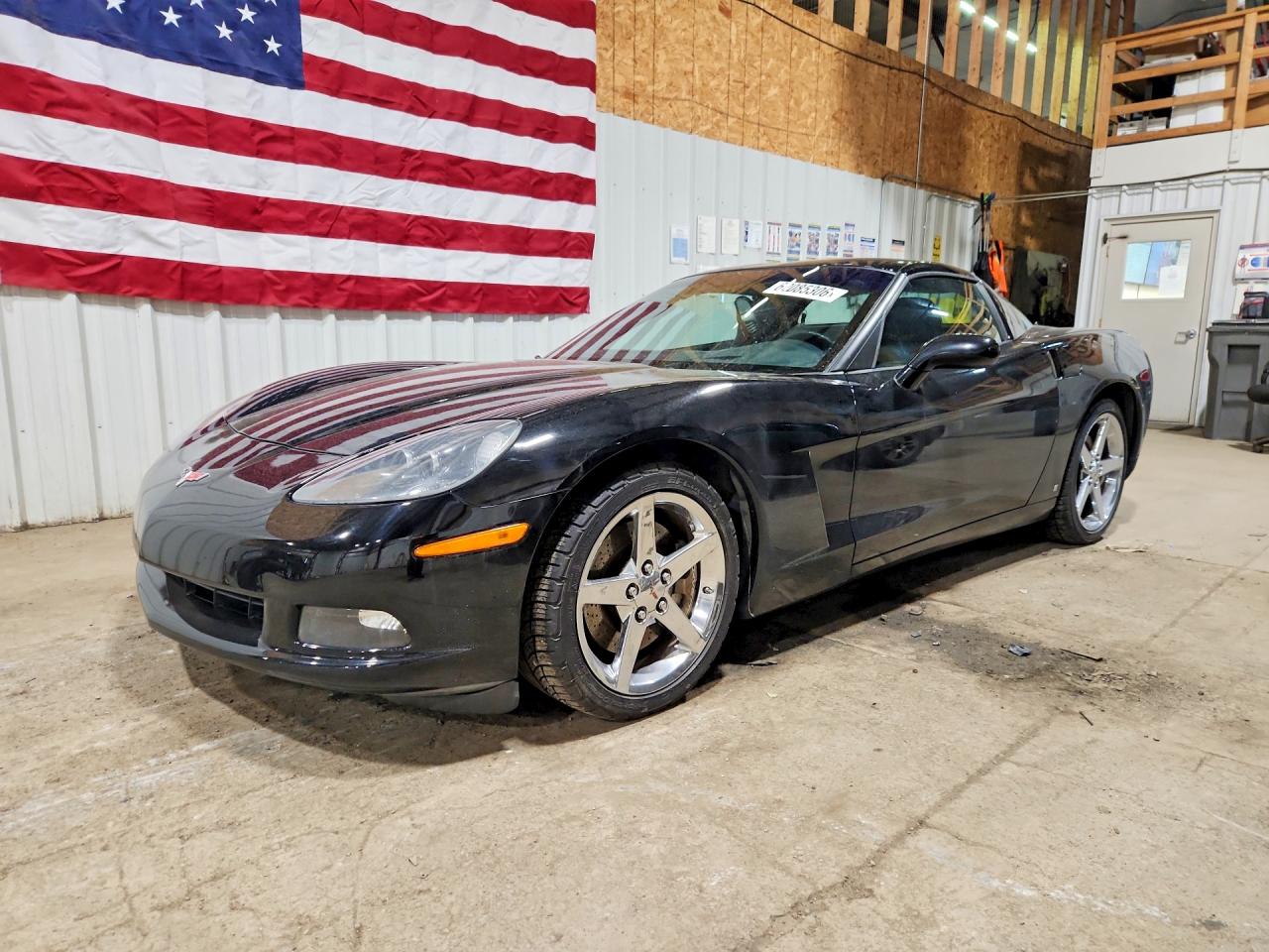 2007 Chevrolet Corvette Black vin: 1G1YY26U775135810