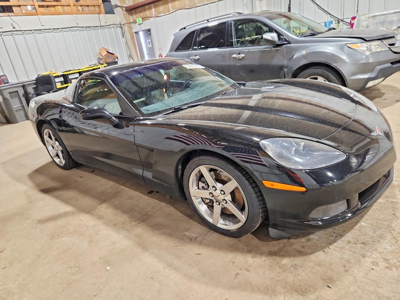 2007 Chevrolet Corvette Black vin: 1G1YY26U775135810