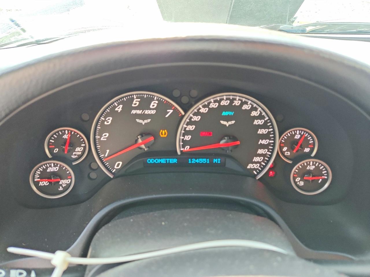 2007 Chevrolet Corvette Black vin: 1G1YY26U775139954