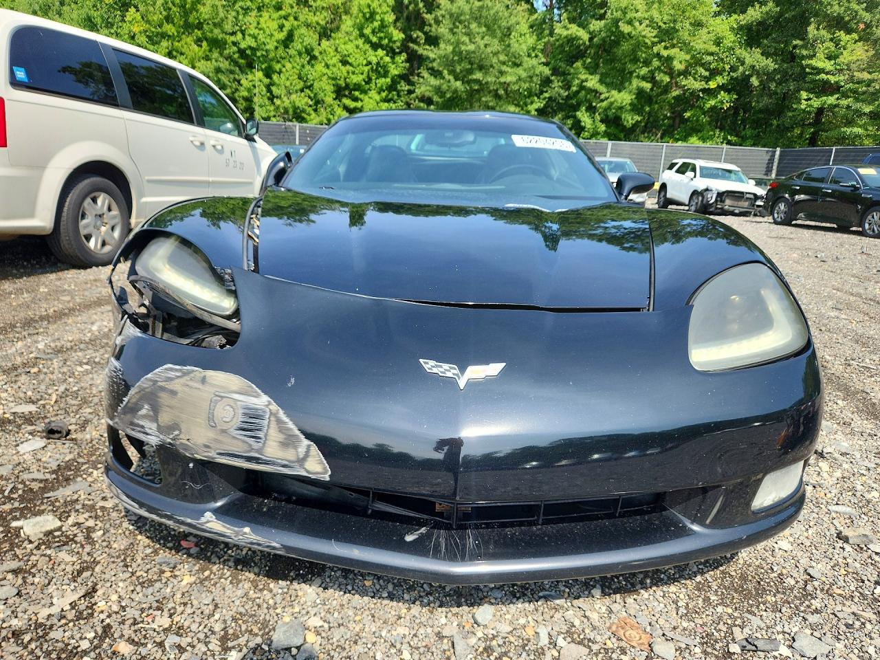 2007 Chevrolet Corvette Black vin: 1G1YY26U775139954