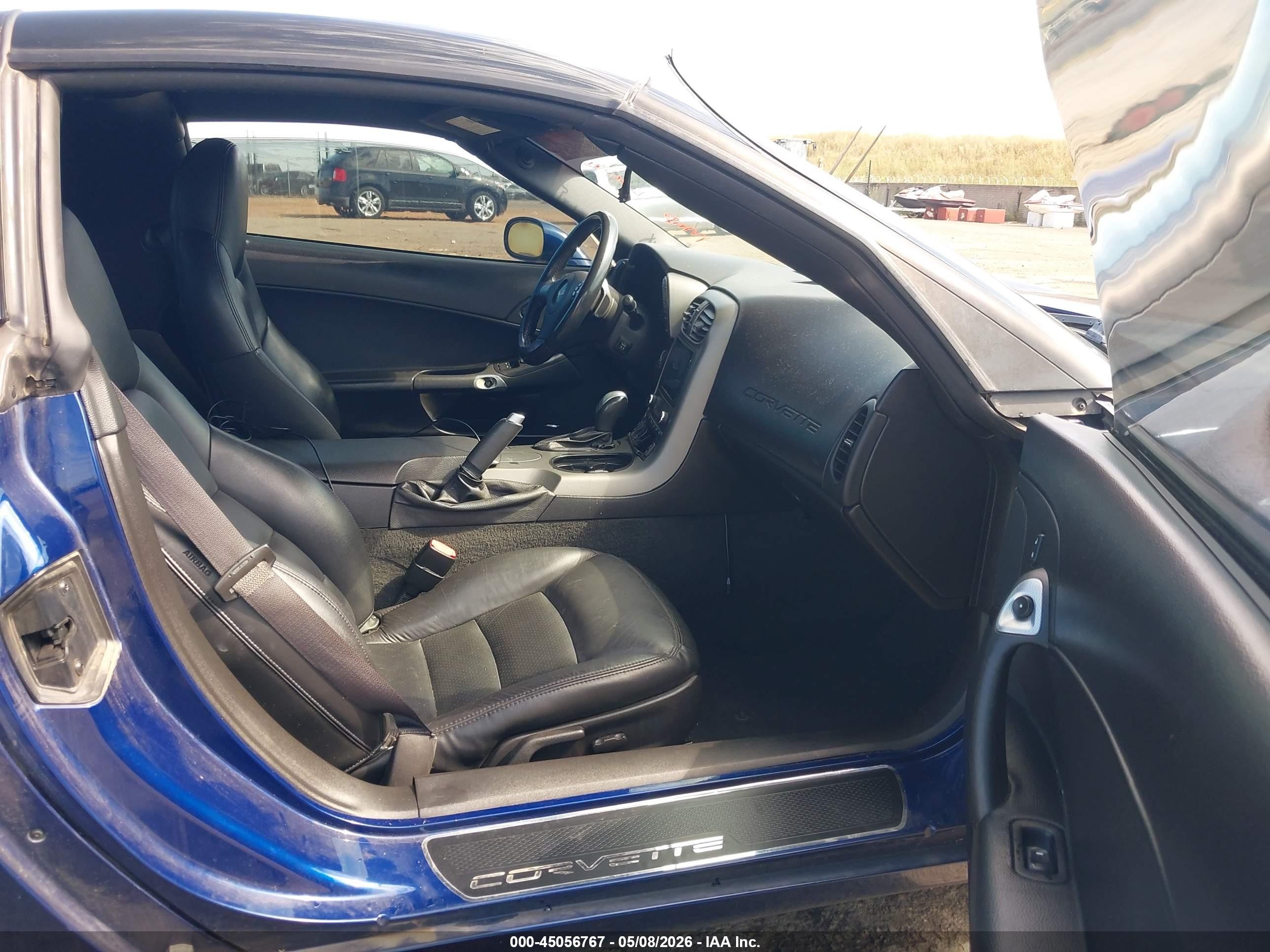 2007 Chevrolet Corvette Синий vin: 1G1YY26U875123858