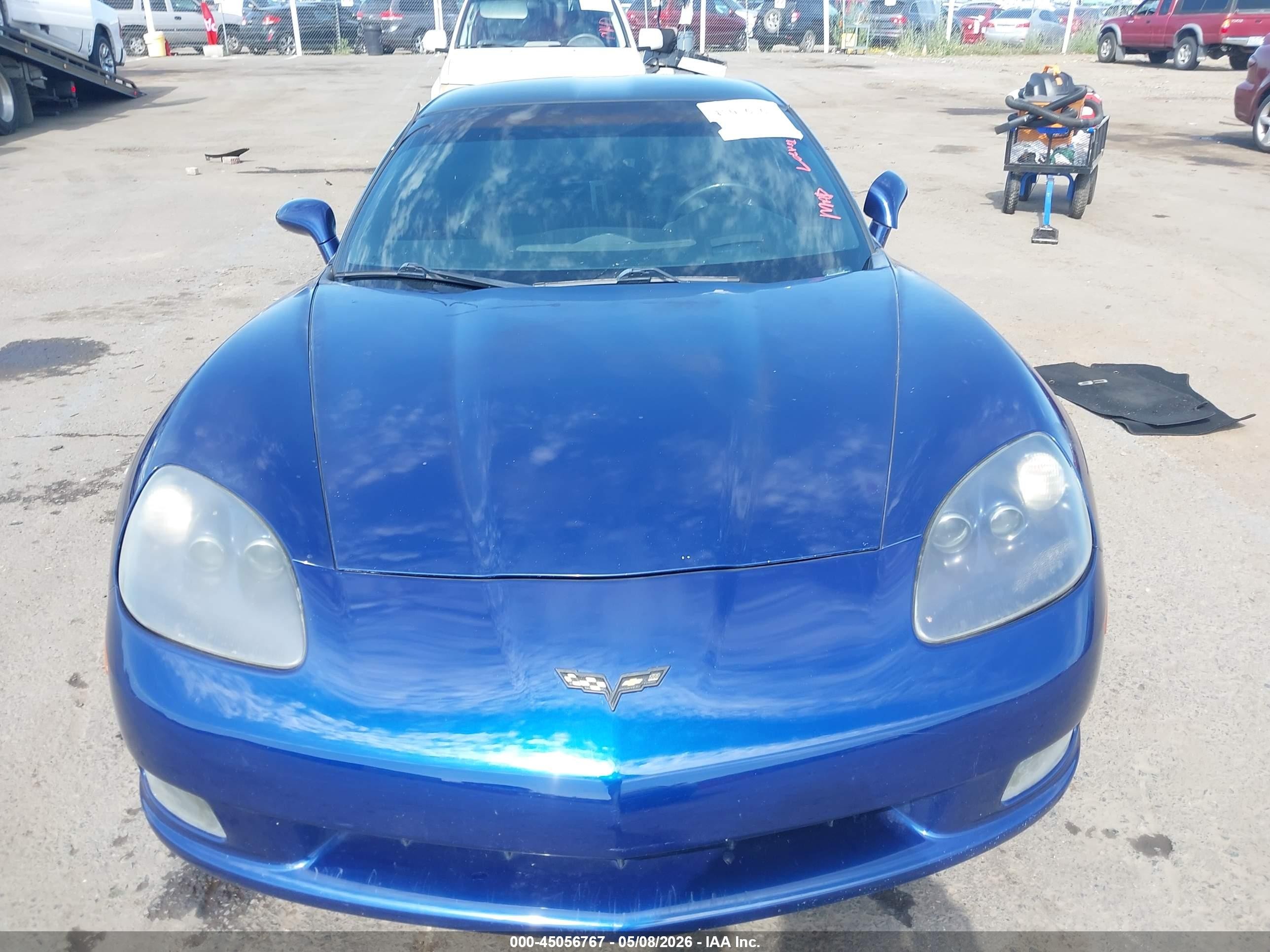 2007 Chevrolet Corvette Синий vin: 1G1YY26U875123858