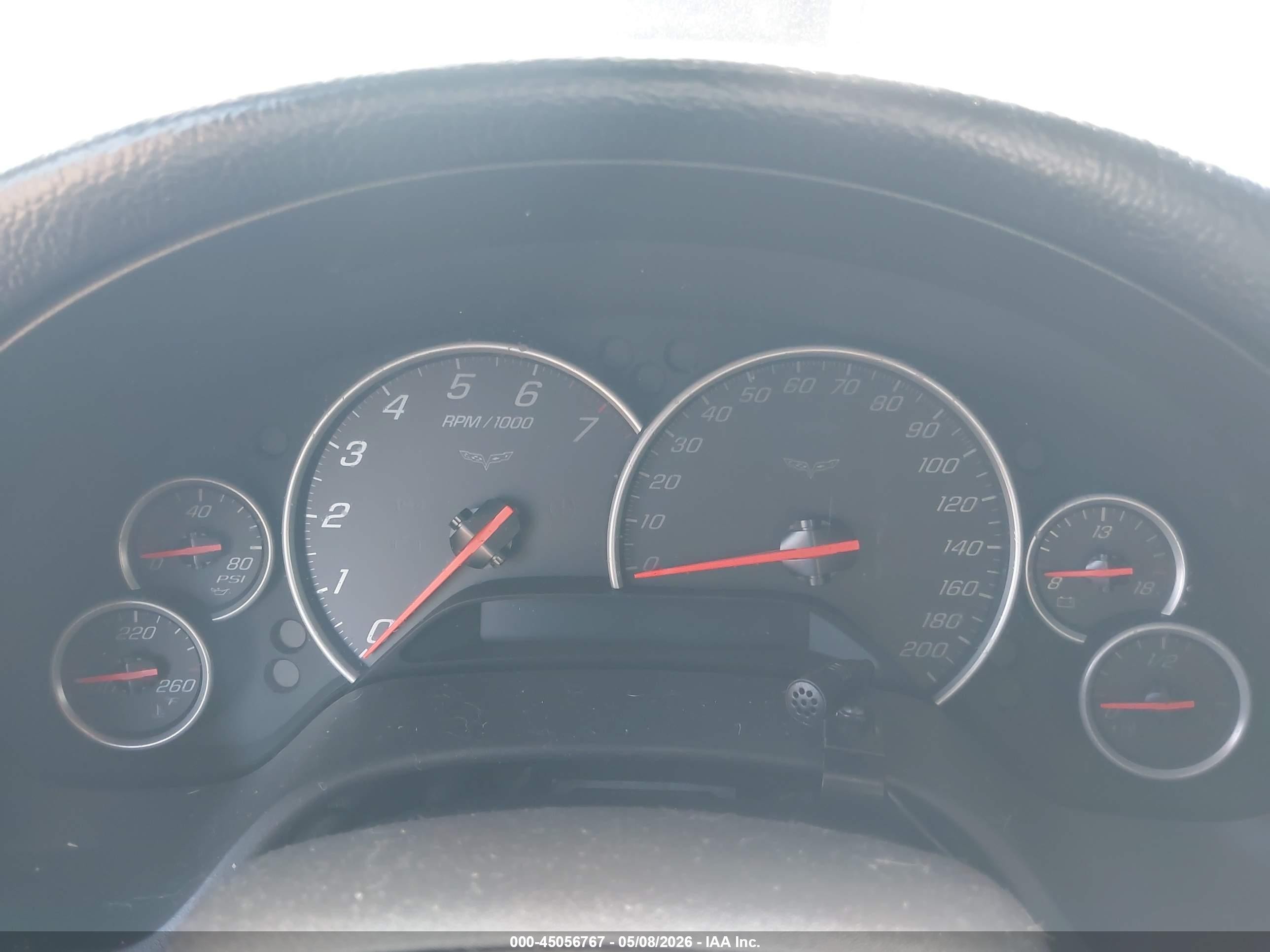 2007 Chevrolet Corvette Синий vin: 1G1YY26U875123858