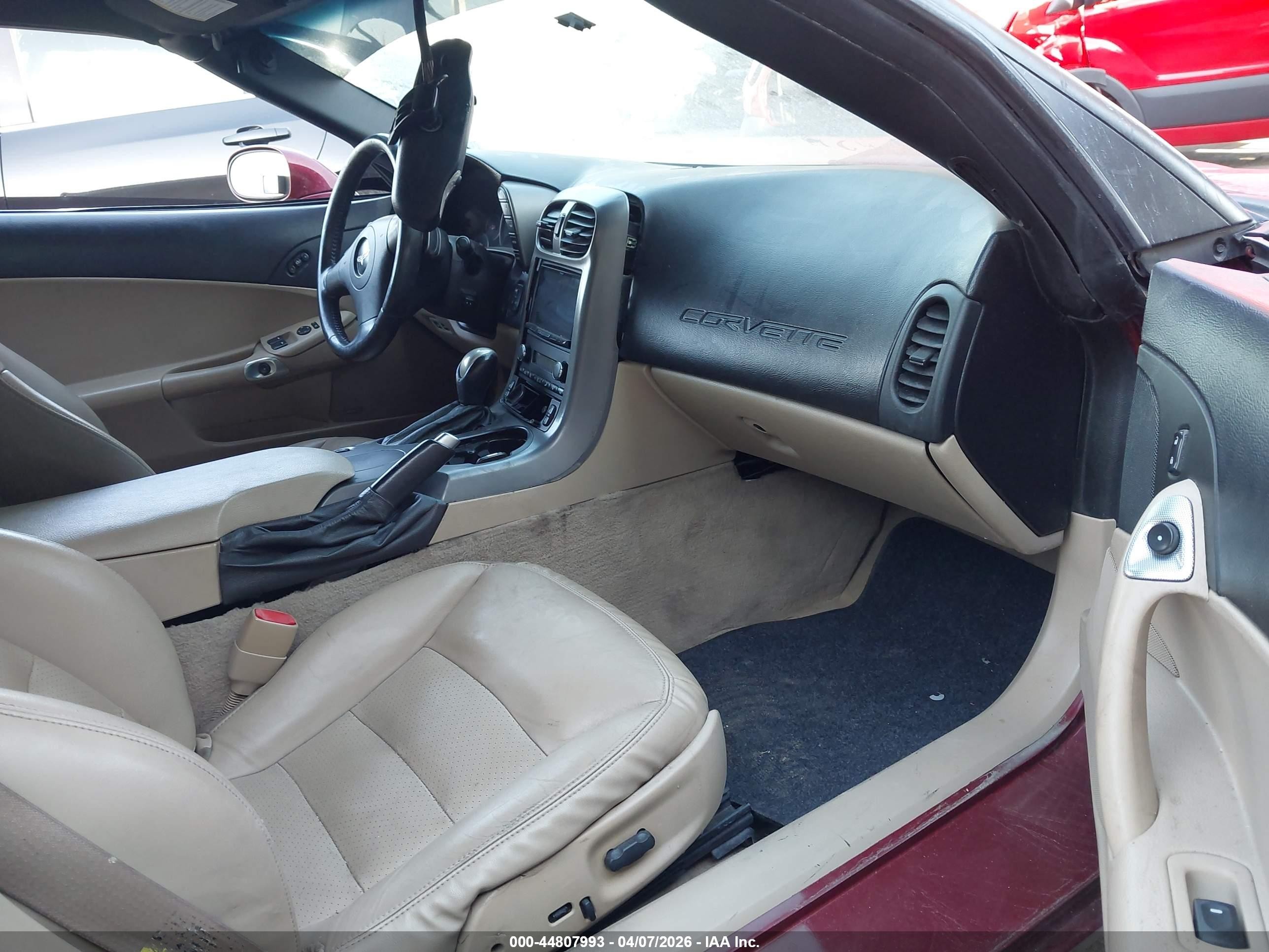 2006 Chevrolet Corvette   Red vin: 1G1YY26U965123219