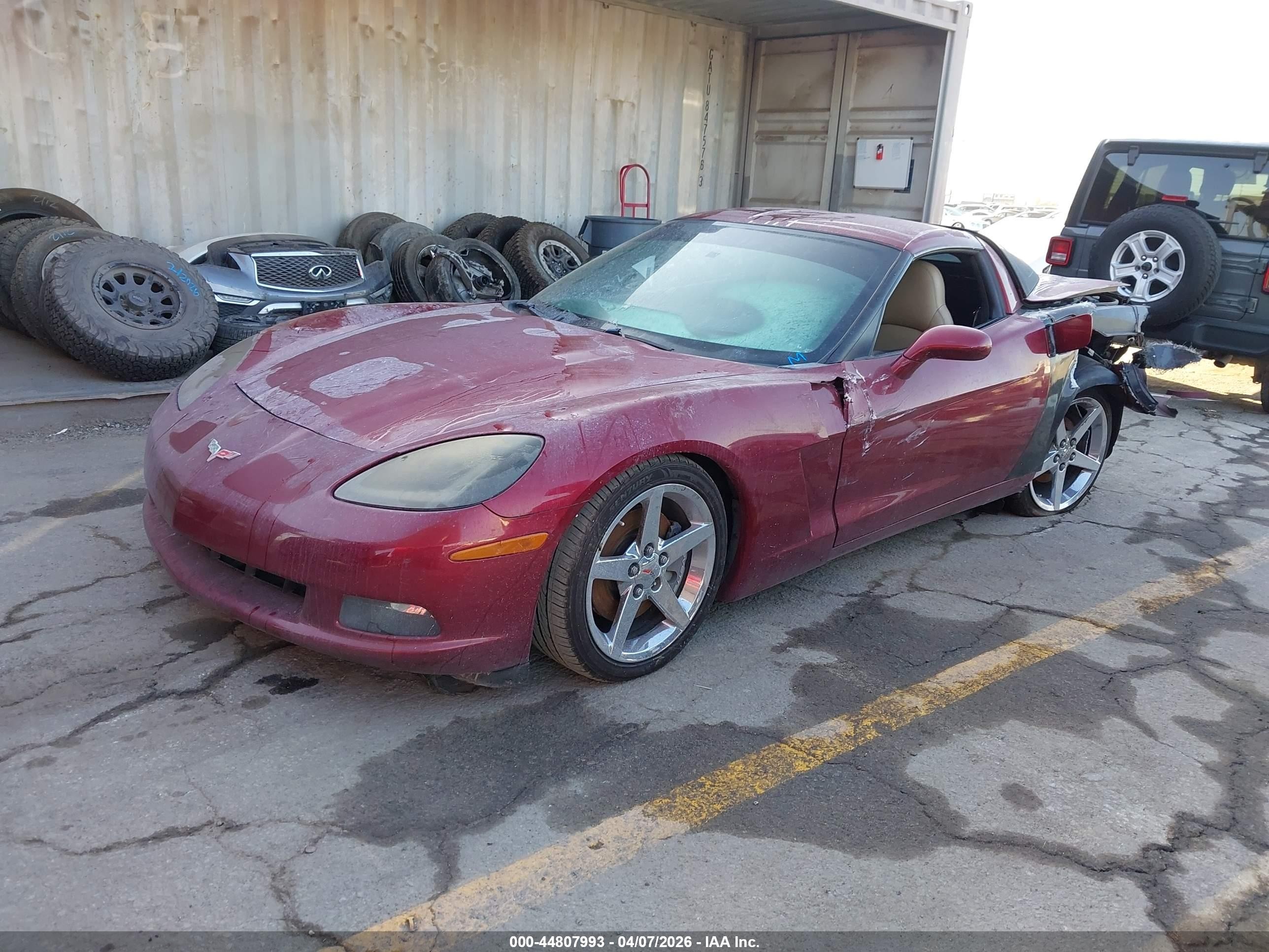 2006 Chevrolet Corvette   Red vin: 1G1YY26U965123219