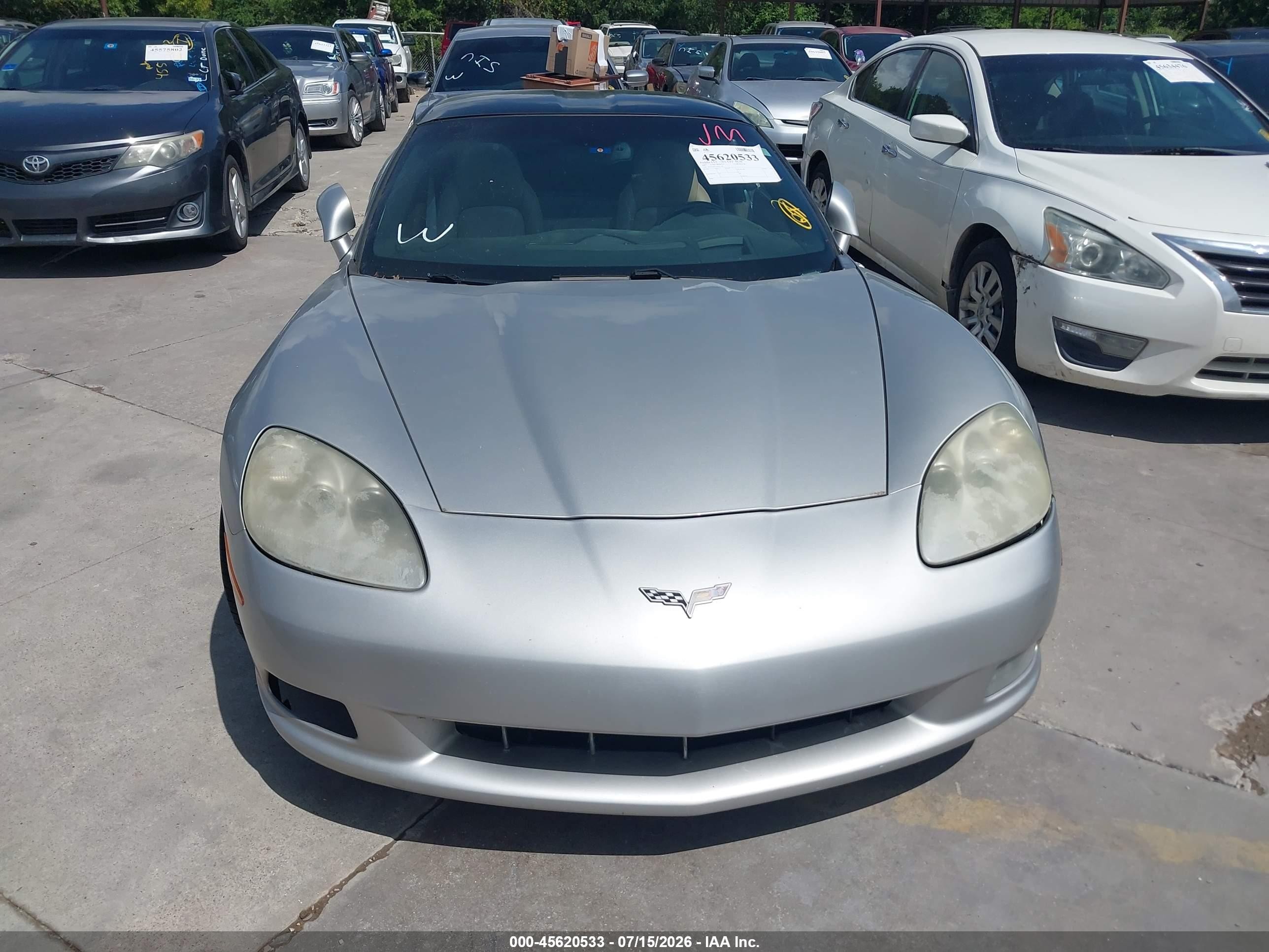 2007 Chevrolet Corvette   Silver vin: 1G1YY26U975101769