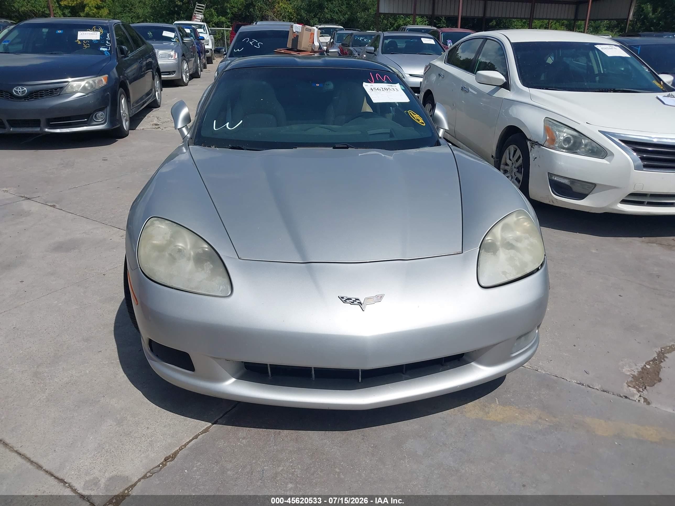 2007 Chevrolet Corvette   Silver vin: 1G1YY26U975101769