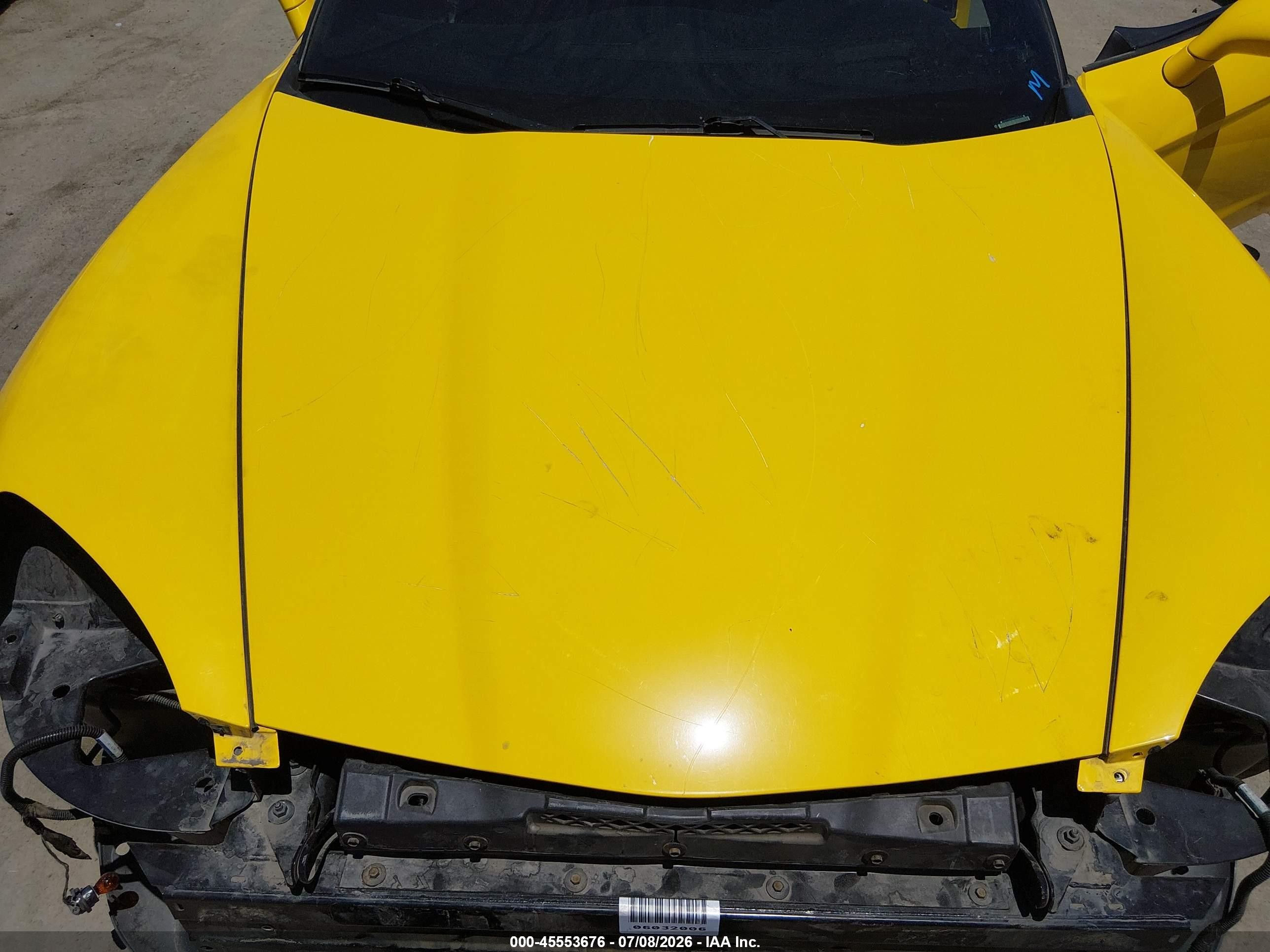 2006 Chevrolet Corvette   Желтый vin: 1G1YY26UX65129191