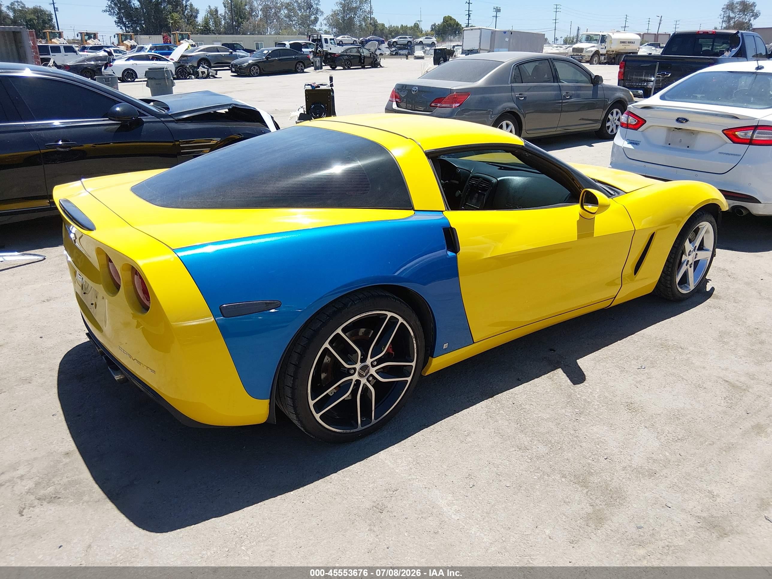 2006 Chevrolet Corvette   Желтый vin: 1G1YY26UX65129191
