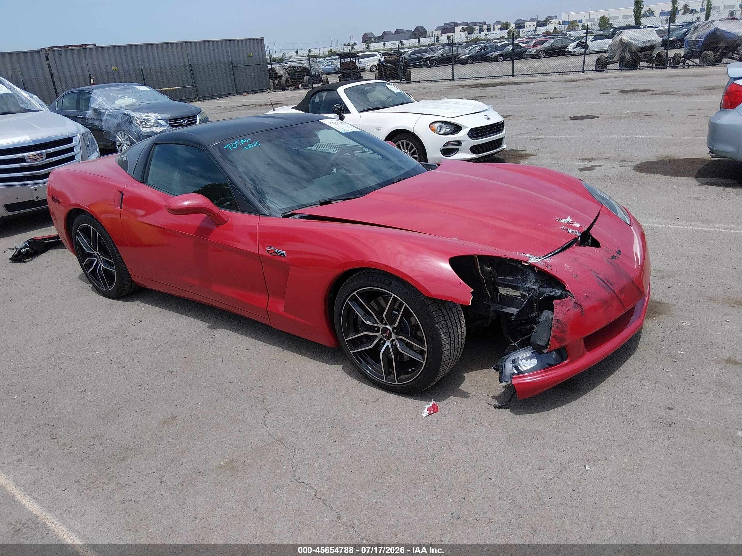 2007 Chevrolet Corvette   Burgundy vin: 1G1YY26UX75103630