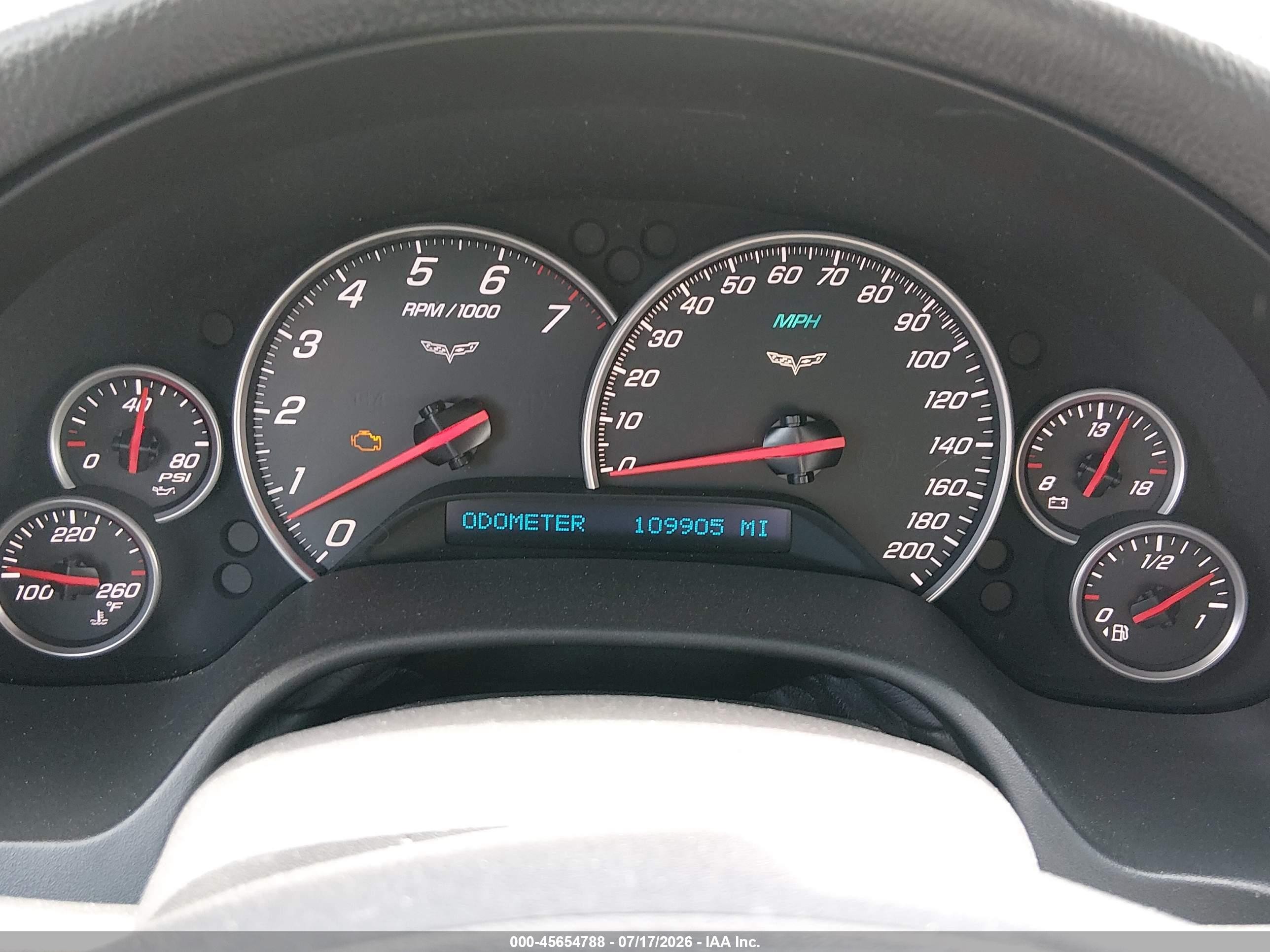 2007 Chevrolet Corvette   Burgundy vin: 1G1YY26UX75103630
