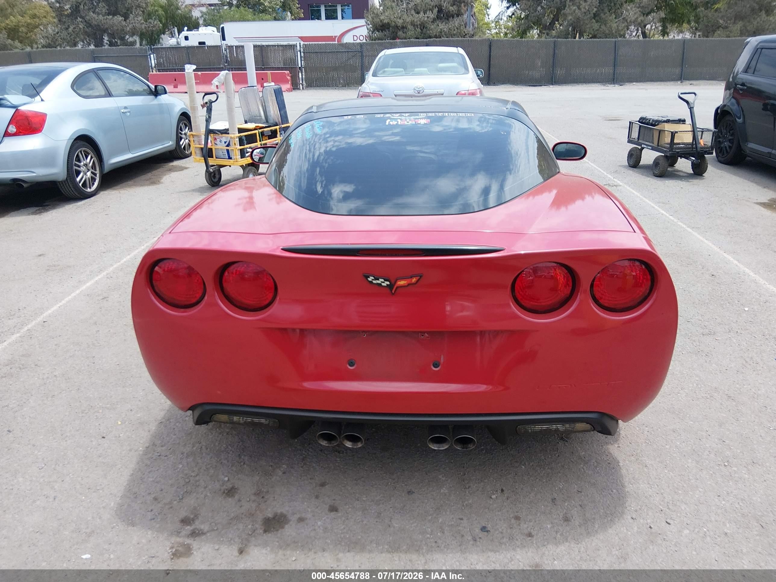 2007 Chevrolet Corvette   Burgundy vin: 1G1YY26UX75103630