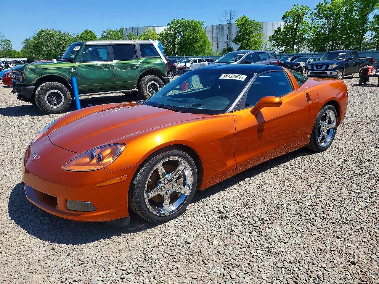 2007 Chevrolet Corvette Orange vin: 1G1YY26UX75104924