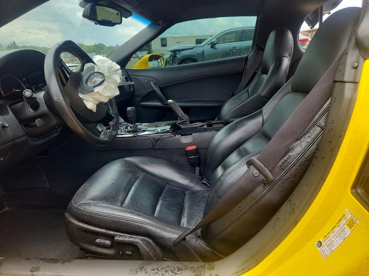 2008 Chevrolet Corvette Yellow vin: 1G1YY26W185107424