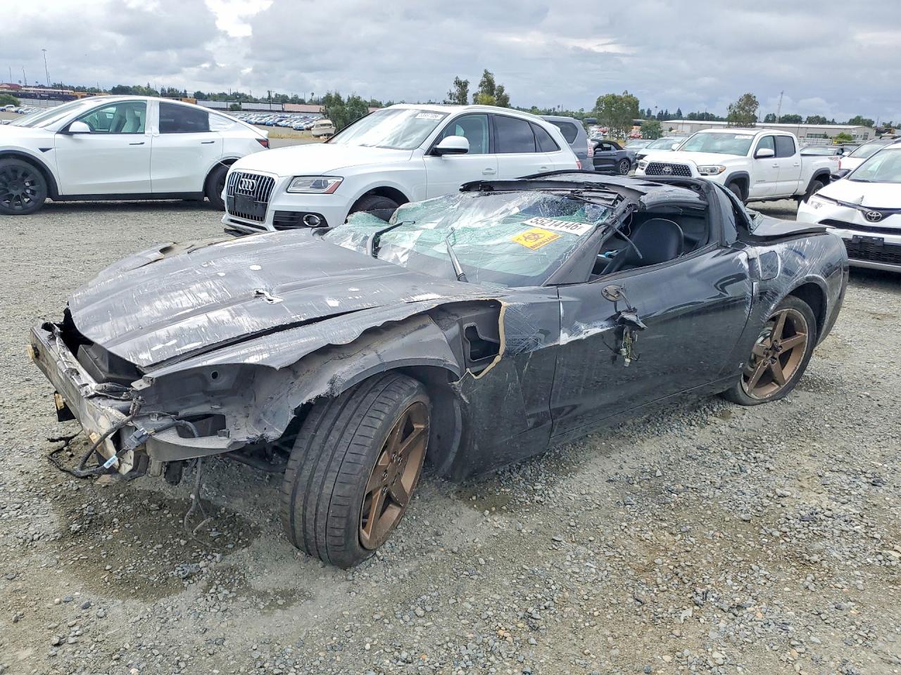 2008 Chevrolet Corvette Black vin: 1G1YY26W185127155