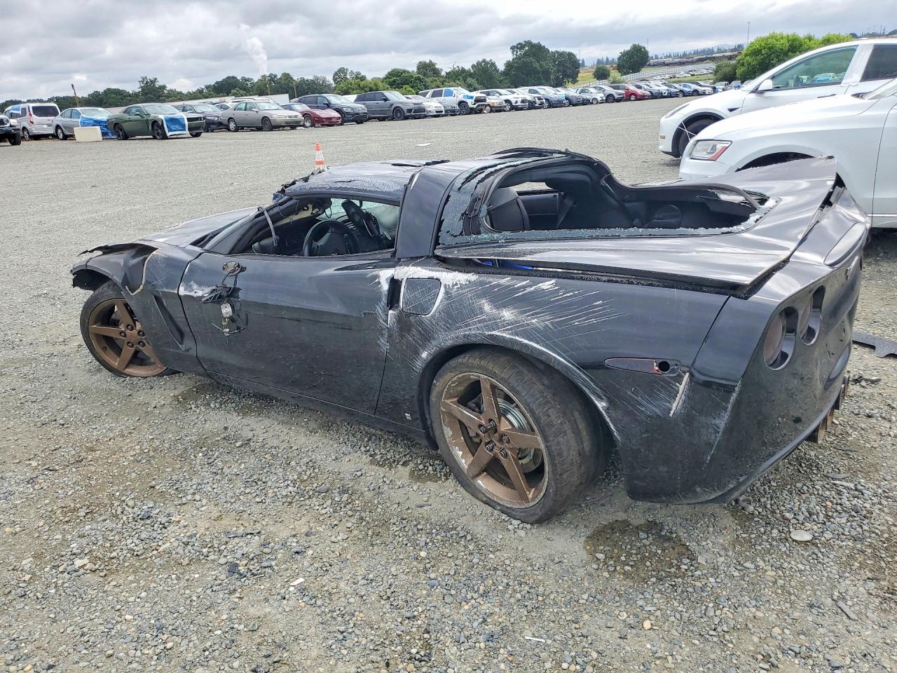 2008 Chevrolet Corvette Black vin: 1G1YY26W185127155