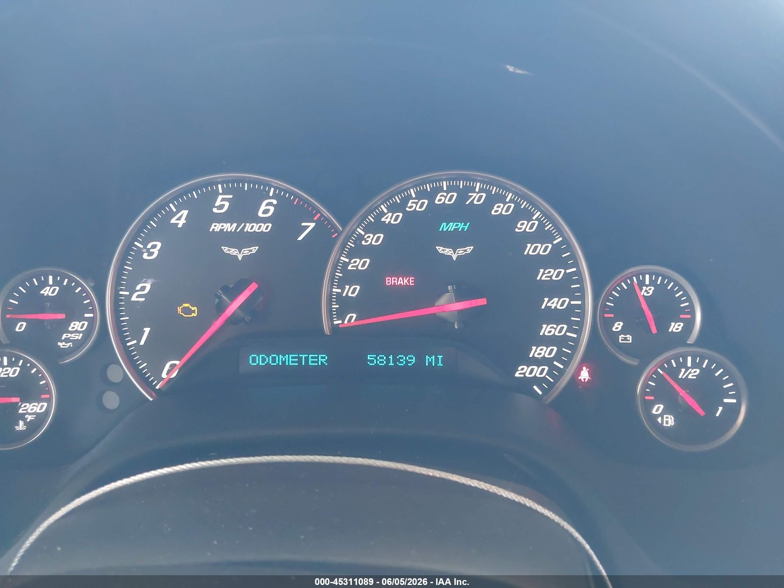 2008 Chevrolet Corvette   Black vin: 1G1YY26W285104113