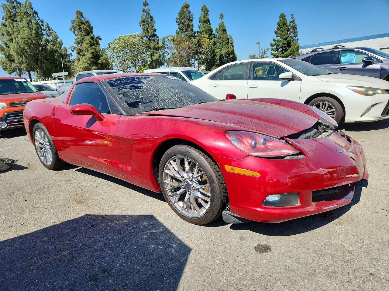 2008 Chevrolet Corvette Red vin: 1G1YY26W285125611