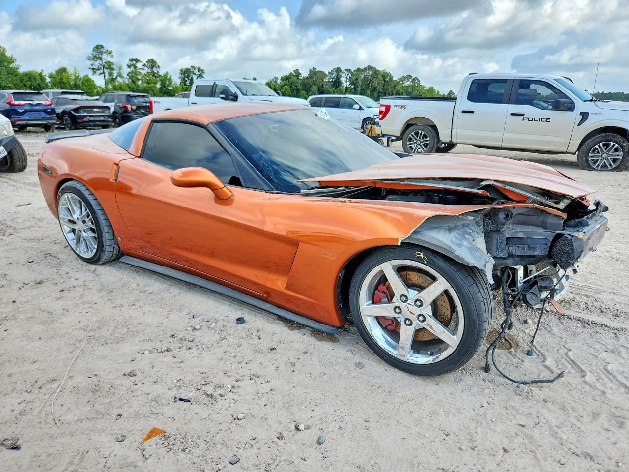 2009 Chevrolet Corvette Orange vin: 1G1YY26W595104916