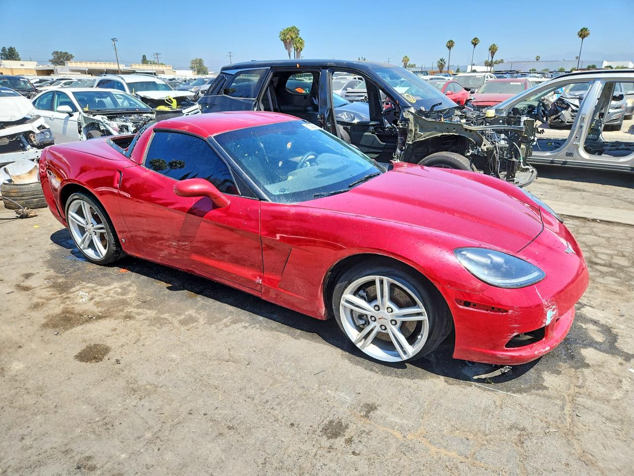 2008 Chevrolet Corvette Red vin: 1G1YY26W685120492