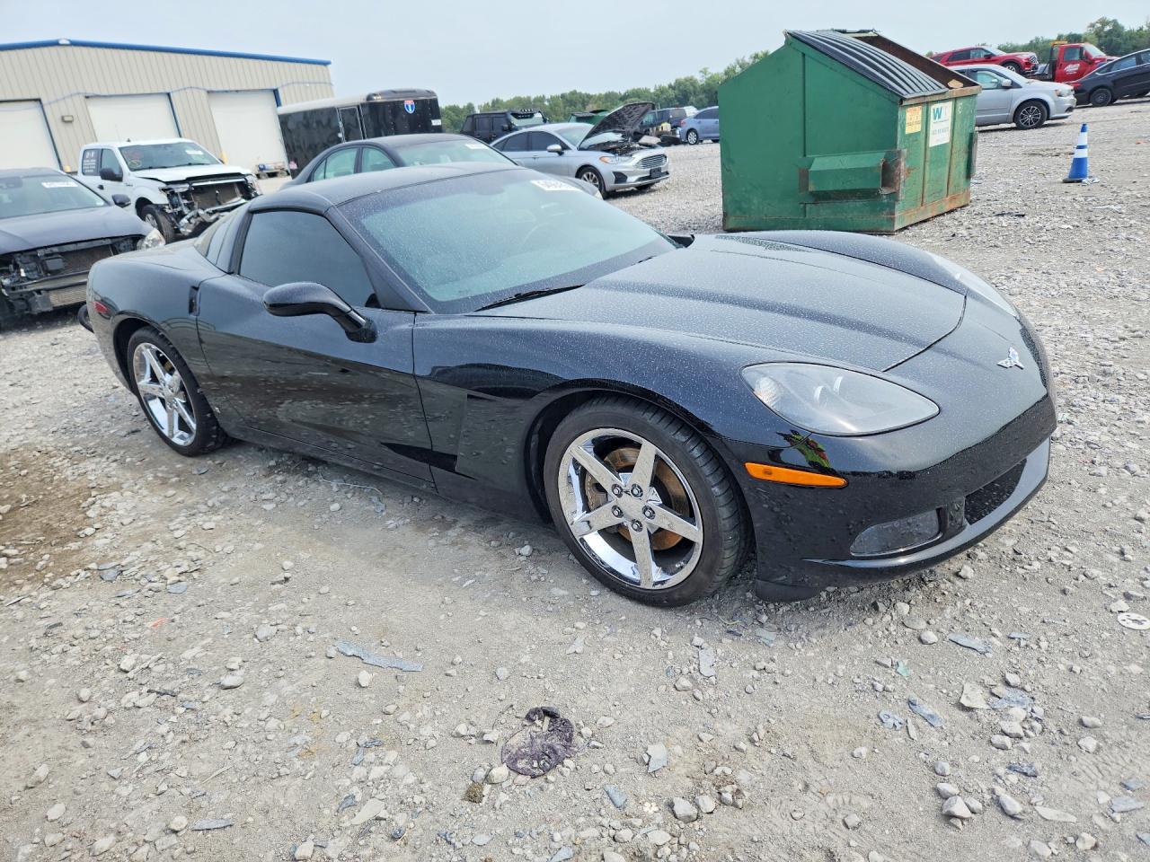 2008 Chevrolet Corvette Black vin: 1G1YY26W885107131