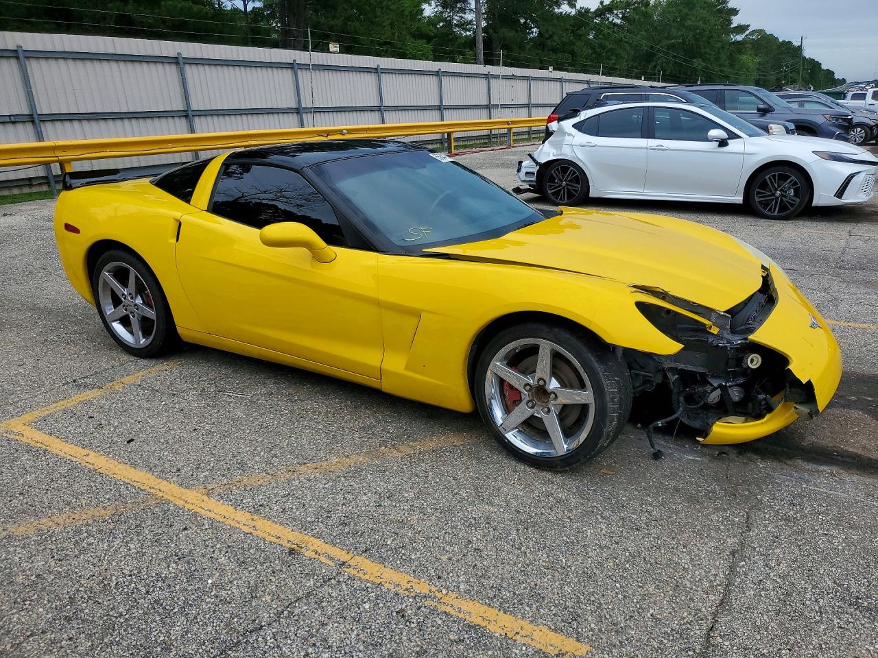 2008 Chevrolet Corvette Yellow vin: 1G1YY26W885115438