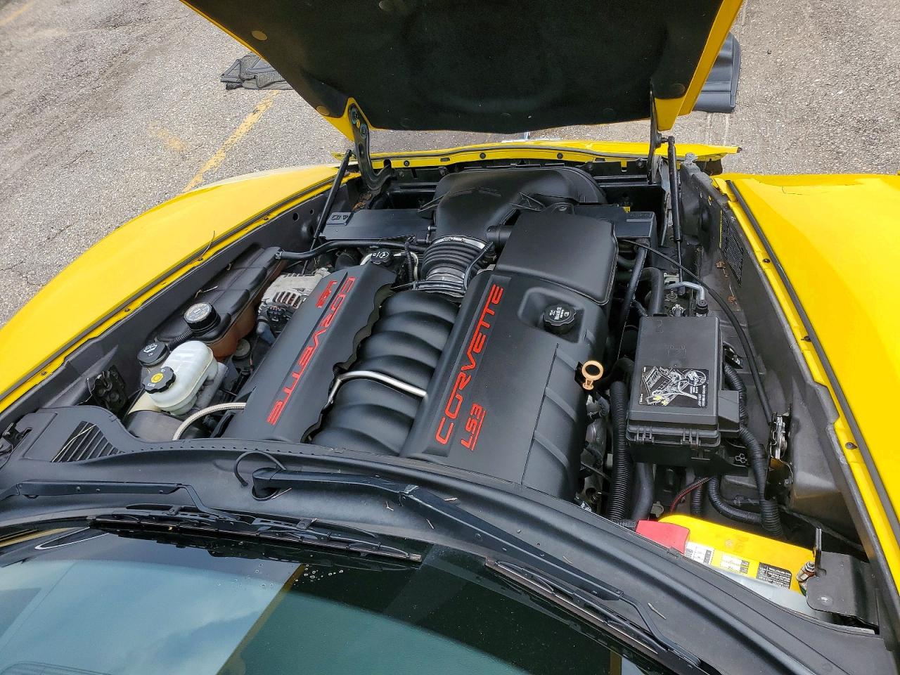2008 Chevrolet Corvette Yellow vin: 1G1YY26W885115438