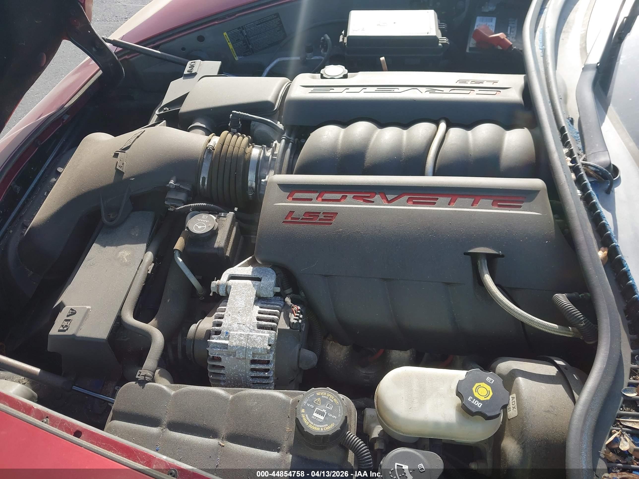 2008 Chevrolet Corvette   Темно-бордовый vin: 1G1YY26W885122213