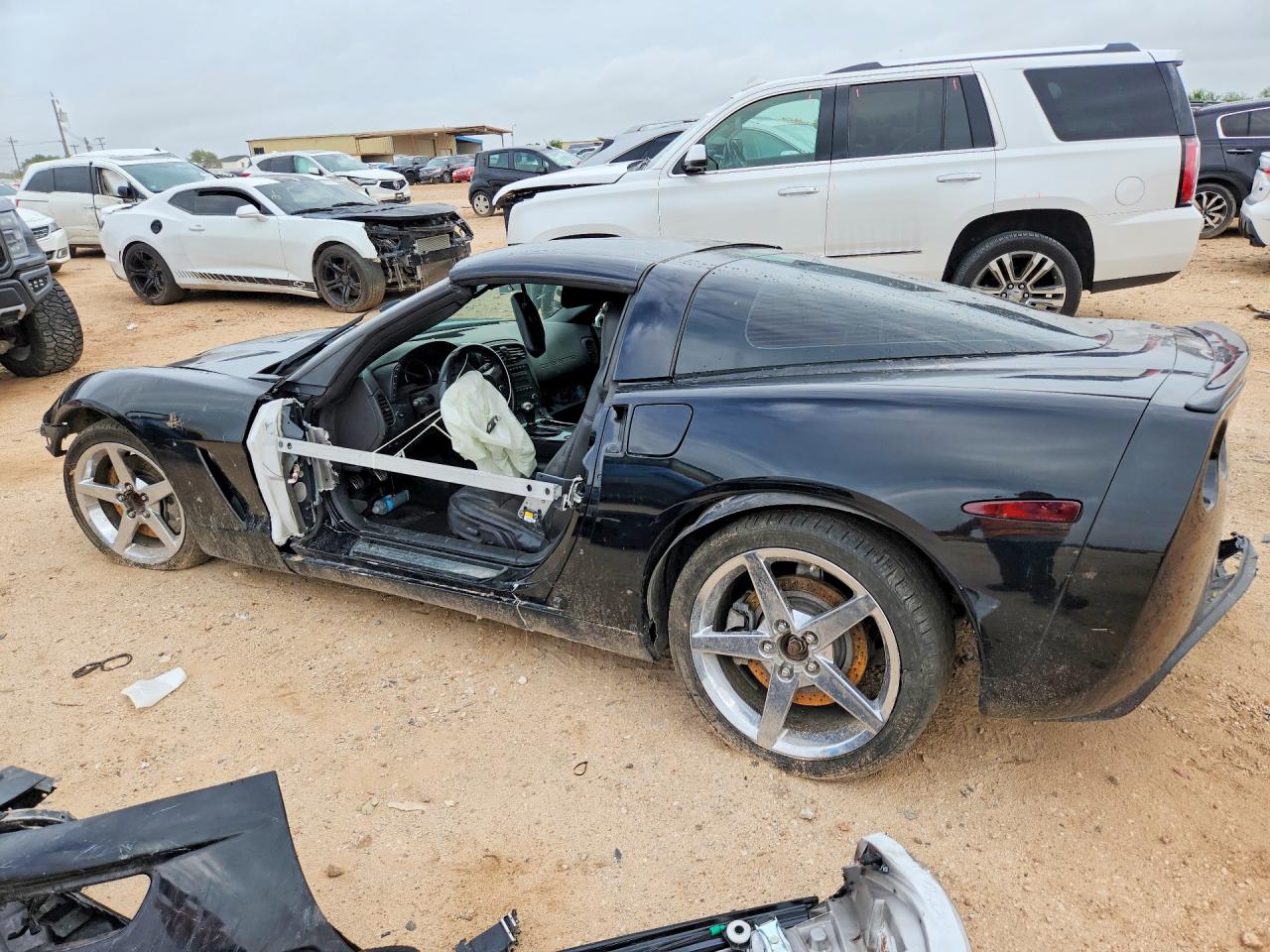2008 Chevrolet Corvette Black vin: 1G1YY26W985115853