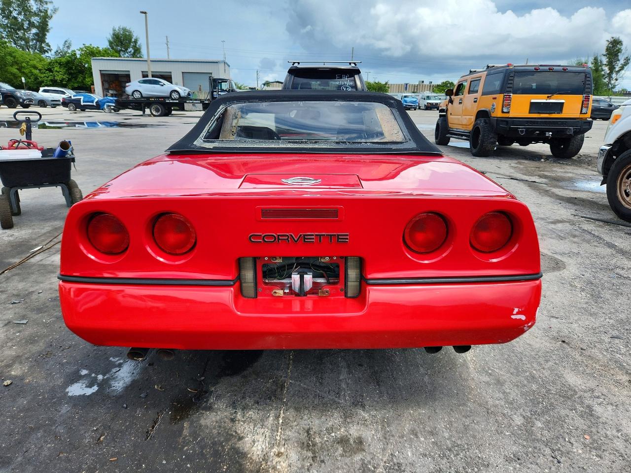 1989 Chevrolet Corvette Red vin: 1G1YY3181K5111009