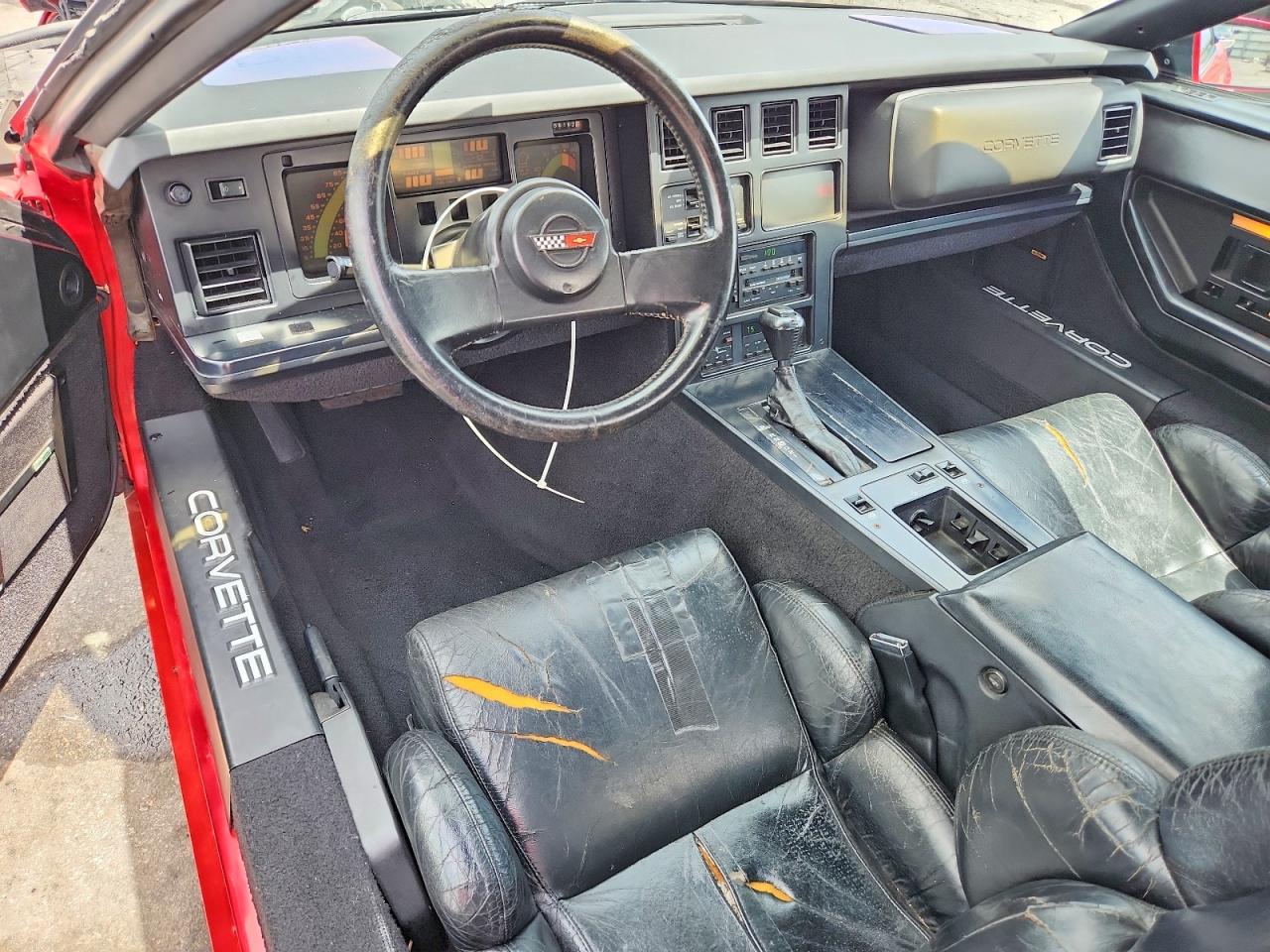 1989 Chevrolet Corvette Red vin: 1G1YY3181K5111009