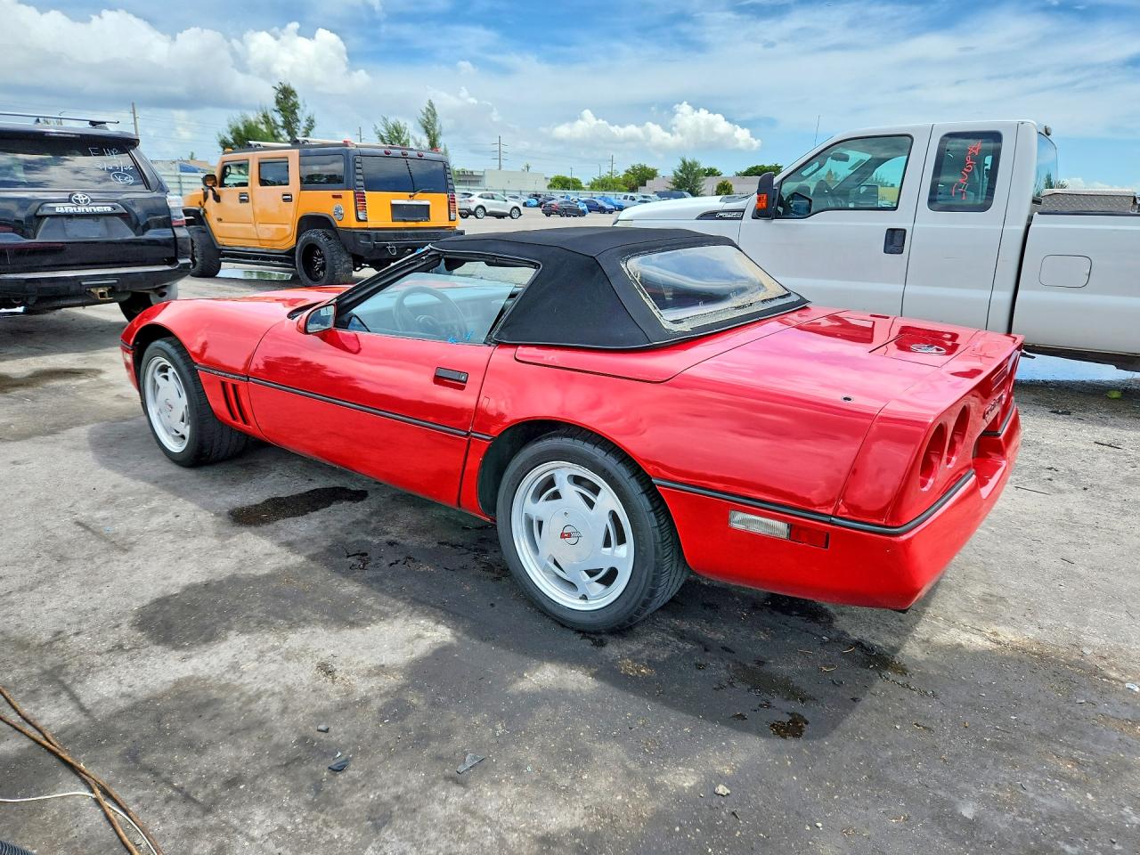 1989 Chevrolet Corvette Red vin: 1G1YY3181K5111009