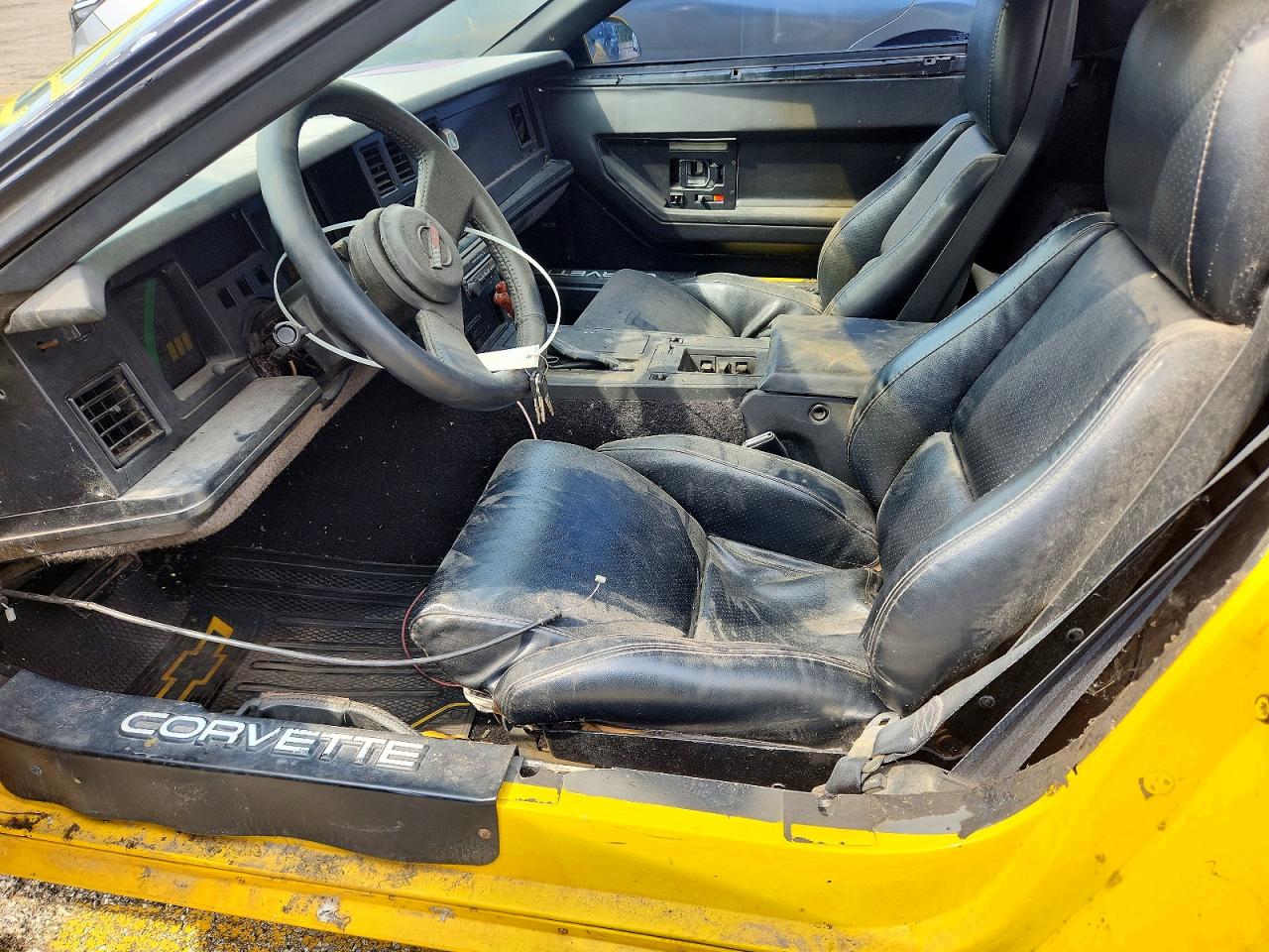 1987 Chevrolet Corvette Yellow vin: 1G1YY3183H5126488