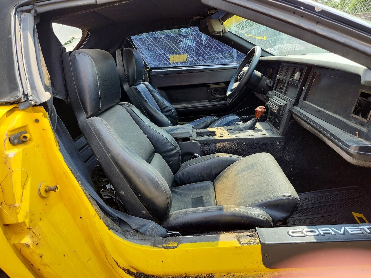 1987 Chevrolet Corvette Yellow vin: 1G1YY3183H5126488