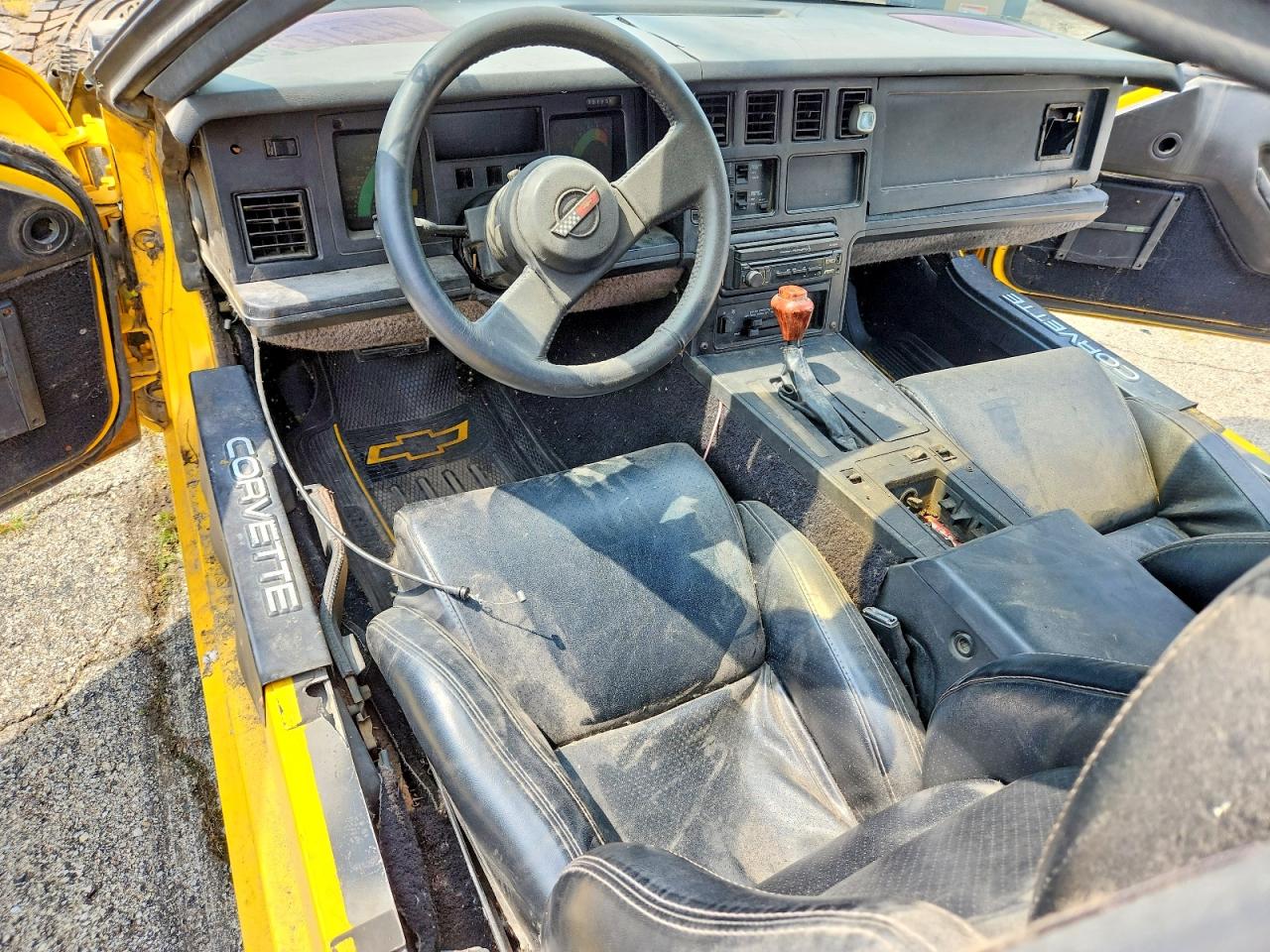 1987 Chevrolet Corvette Yellow vin: 1G1YY3183H5126488