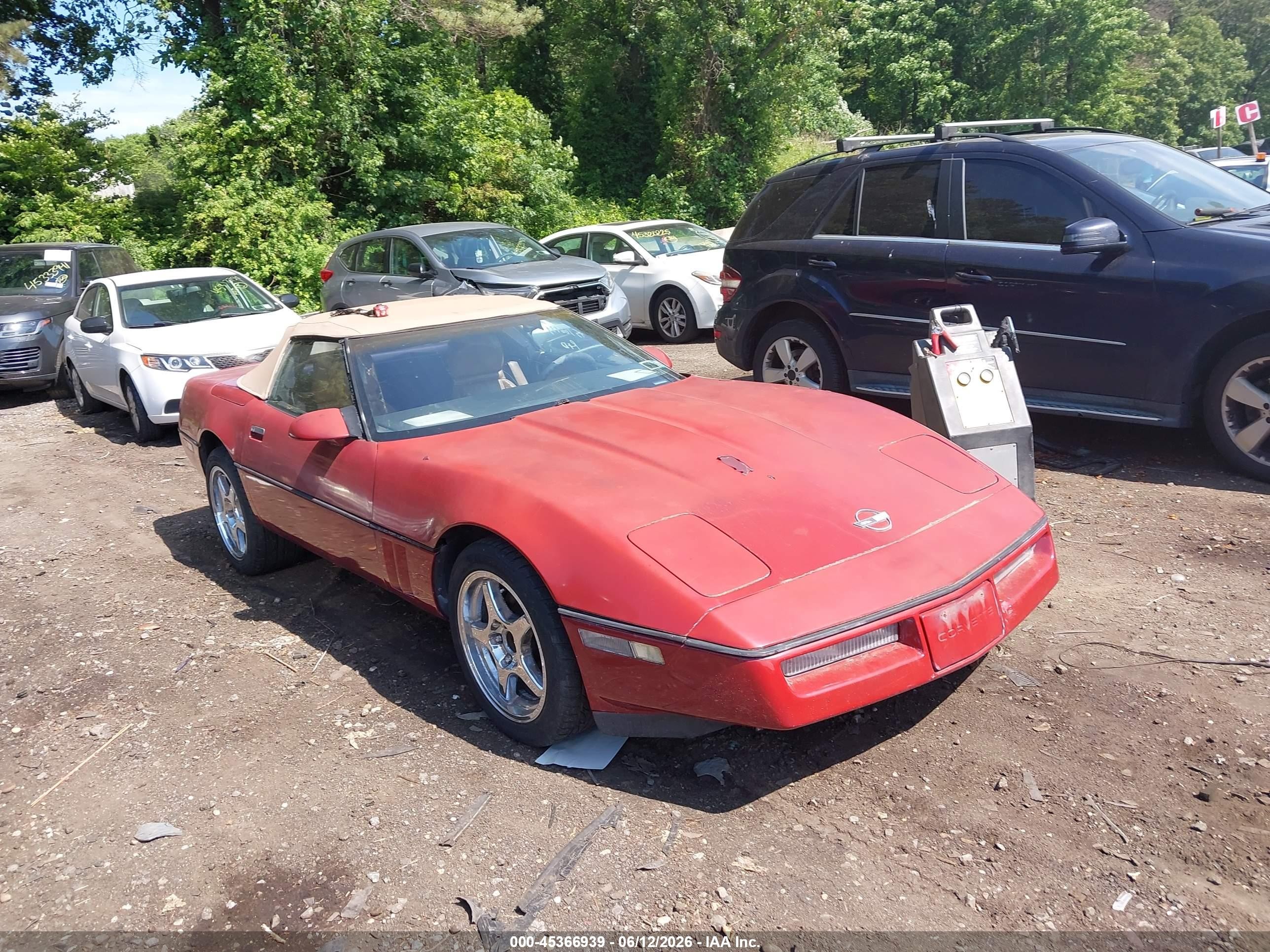 1989 Chevrolet Corvette   Red vin: 1G1YY3183K5103834