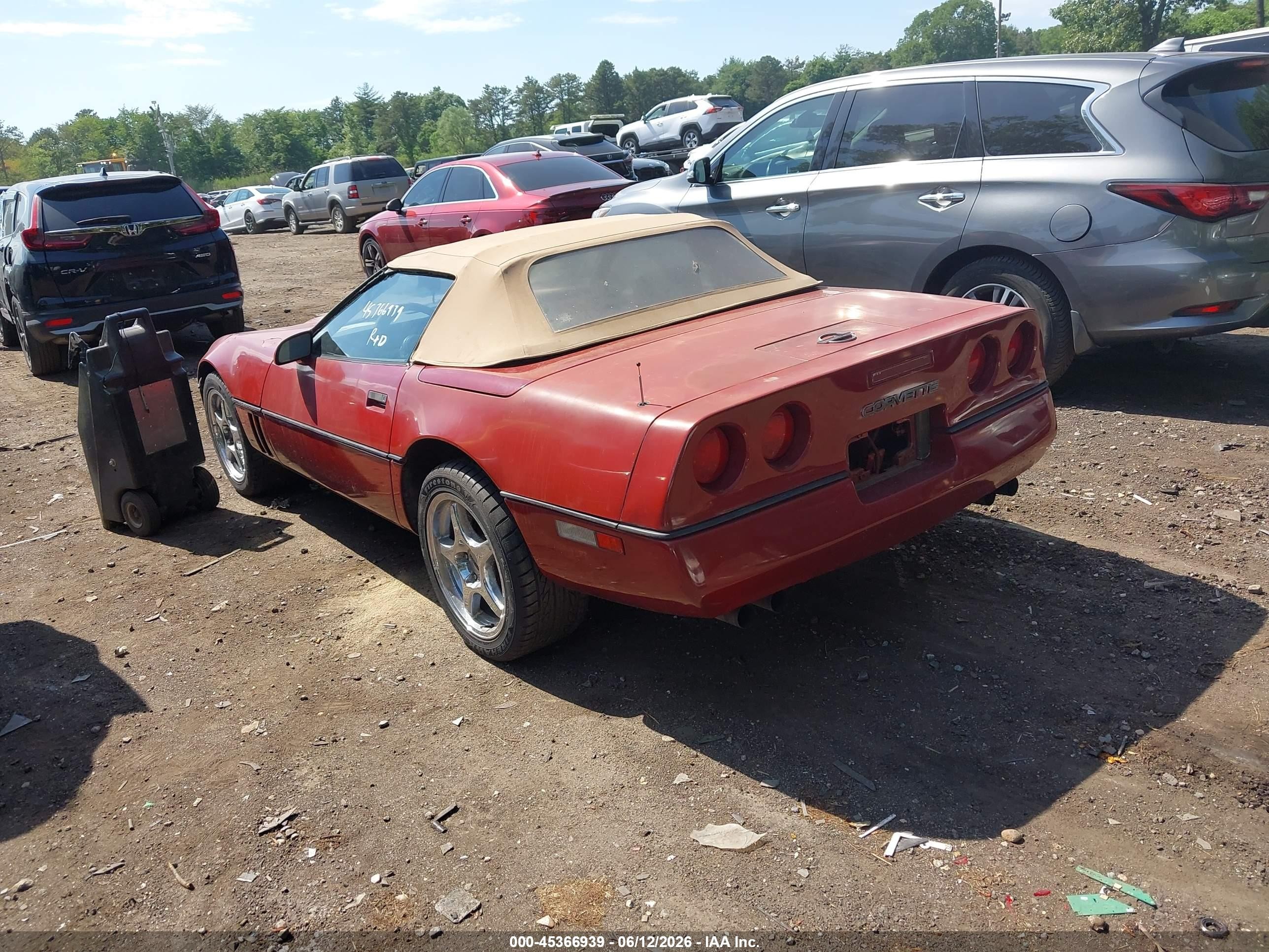 1989 Chevrolet Corvette   Red vin: 1G1YY3183K5103834