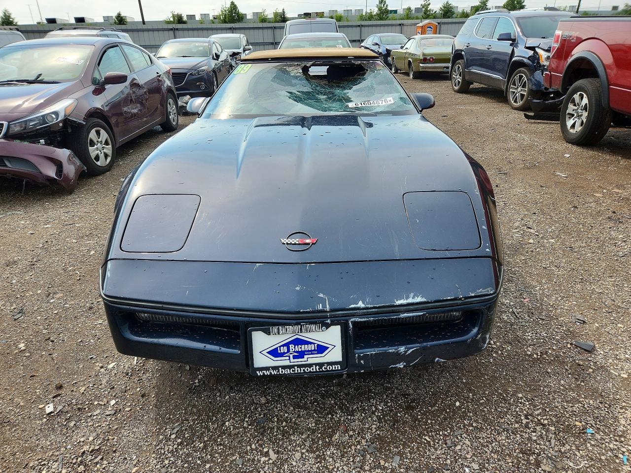 1989 Chevrolet Corvette Black vin: 1G1YY3187K5112956