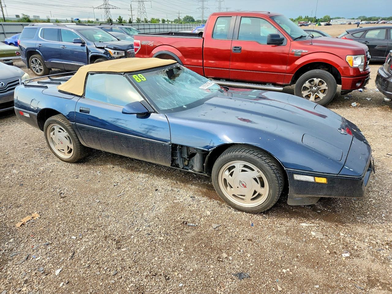 1989 Chevrolet Corvette Black vin: 1G1YY3187K5112956
