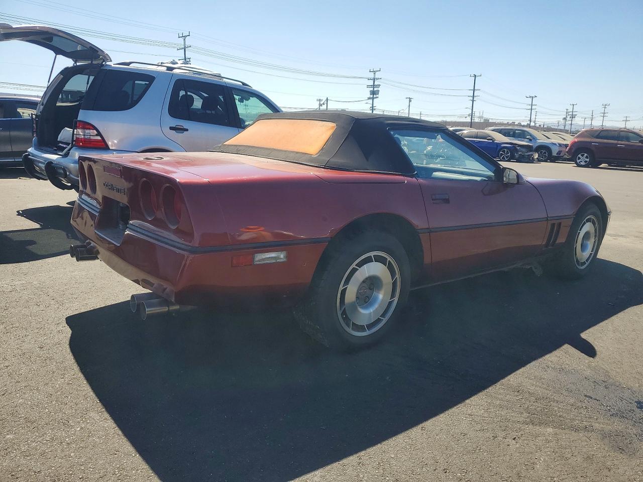1987 Chevrolet Corvette Burgundy vin: 1G1YY3189H5119772