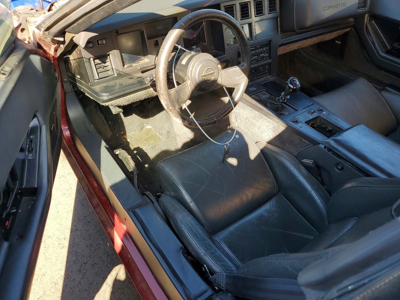 1987 Chevrolet Corvette Burgundy vin: 1G1YY3189H5119772