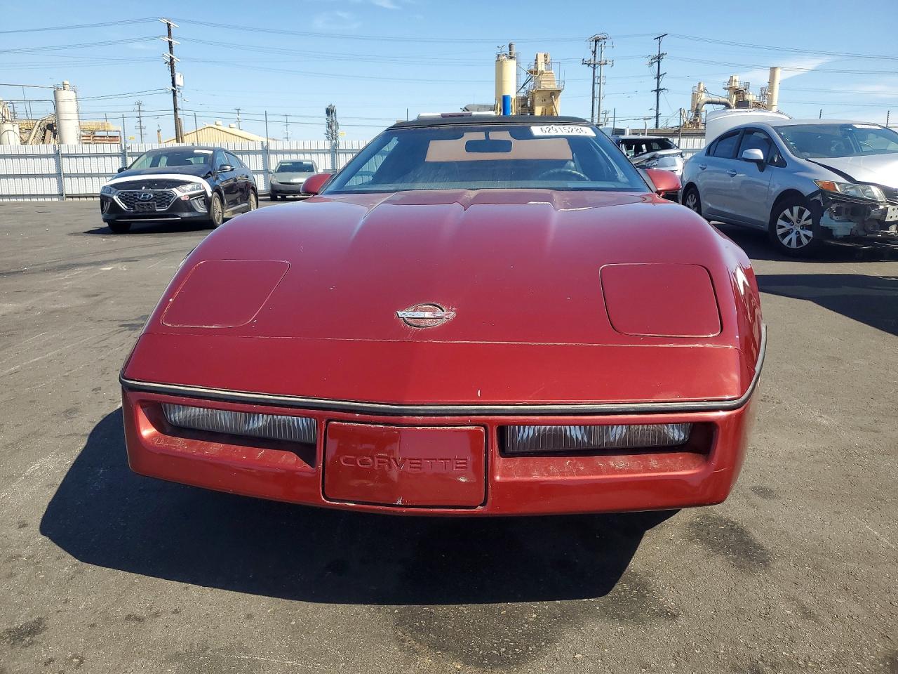 1987 Chevrolet Corvette Burgundy vin: 1G1YY3189H5119772